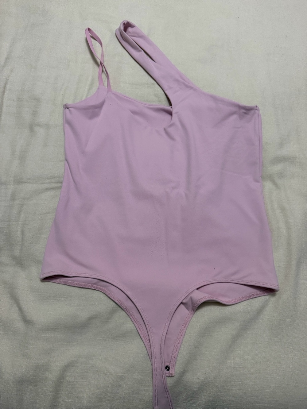 Abercrombie One-Shoulder Lilac Bodysuit top size L
